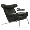 Contemporary Italian Leather Comfort Single OX Living Chair